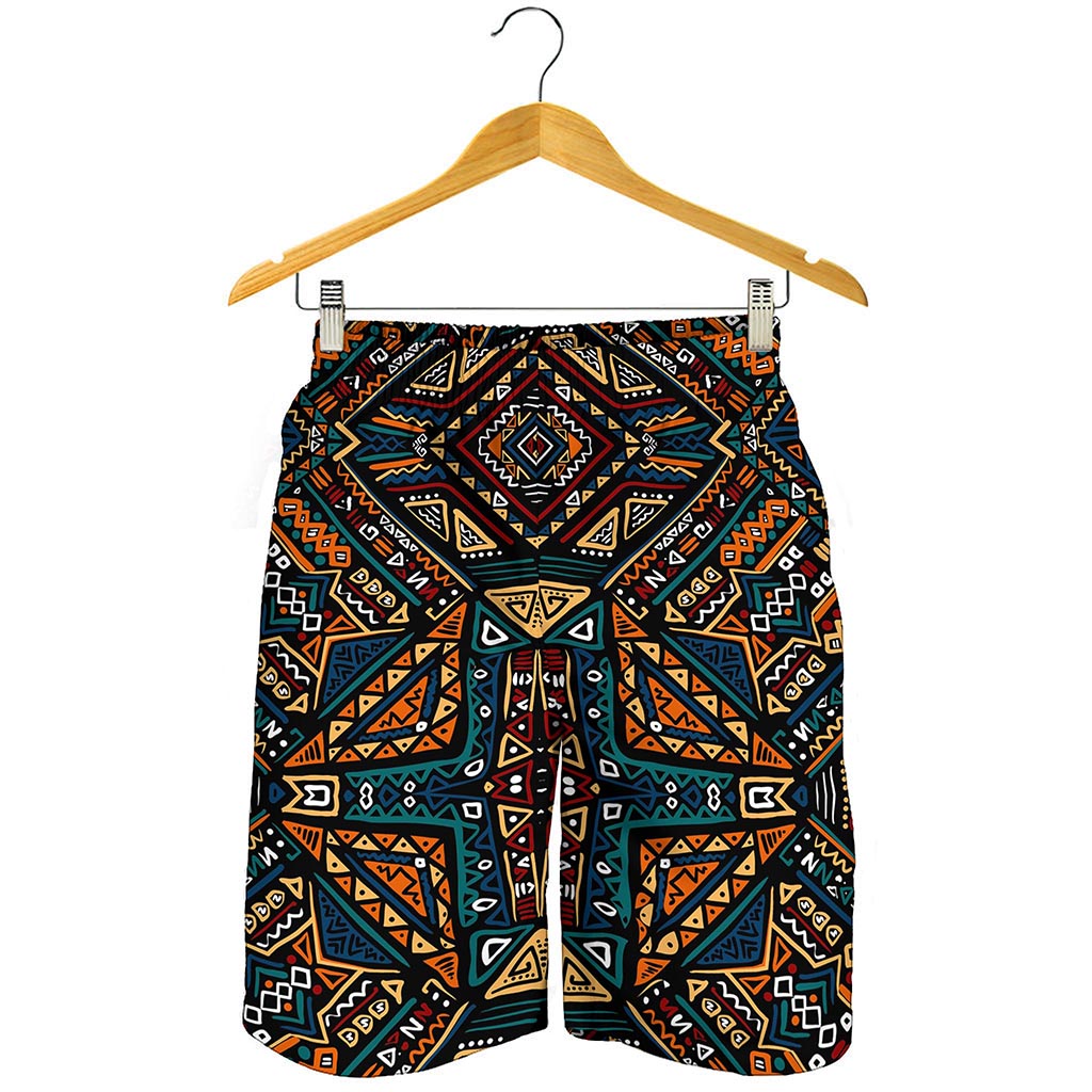 Boho Tribal Aztec Pattern Print Men's Shorts