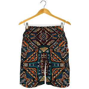 Boho Tribal Aztec Pattern Print Men's Shorts