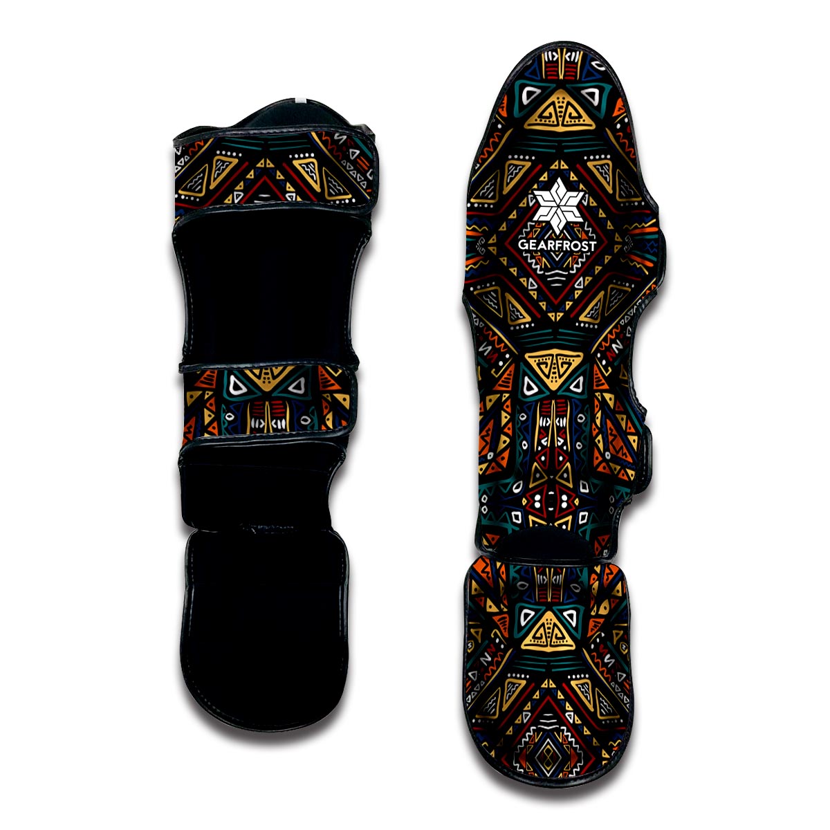 Boho Tribal Aztec Pattern Print Muay Thai Shin Guard