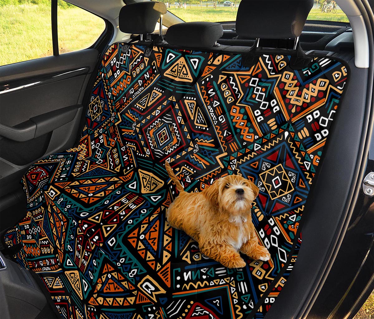Boho Tribal Aztec Pattern Print Pet Car Back Seat Cover
