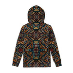 Boho Tribal Aztec Pattern Print Pullover Hoodie