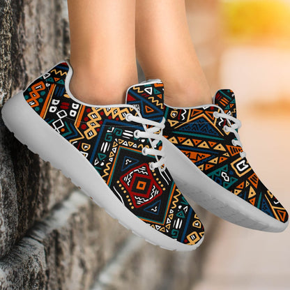 Boho Tribal Aztec Pattern Print Sport Shoes GearFrost