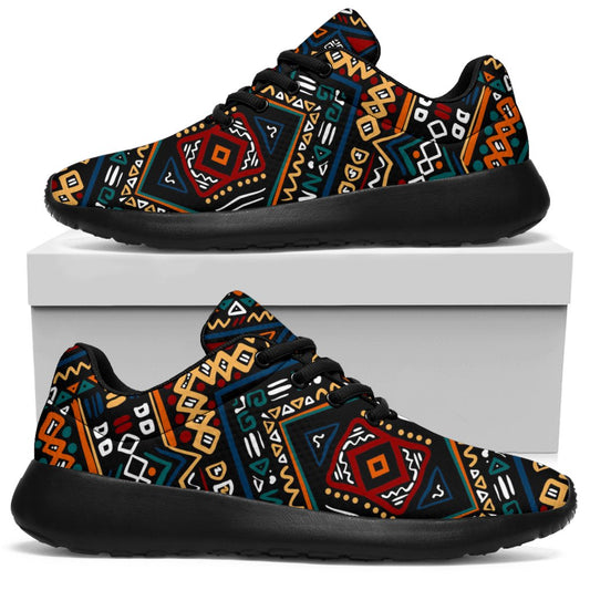 Boho Tribal Aztec Pattern Print Sport Shoes GearFrost