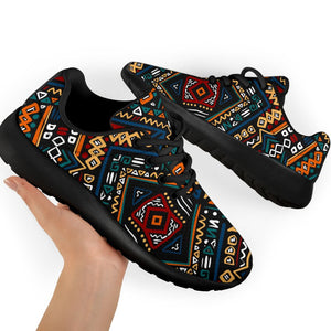 Boho Tribal Aztec Pattern Print Sport Shoes GearFrost