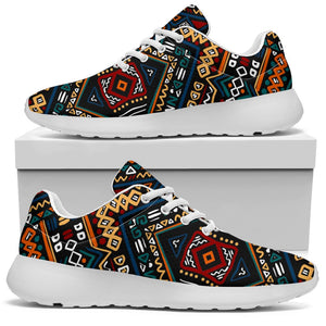 Boho Tribal Aztec Pattern Print Sport Shoes GearFrost