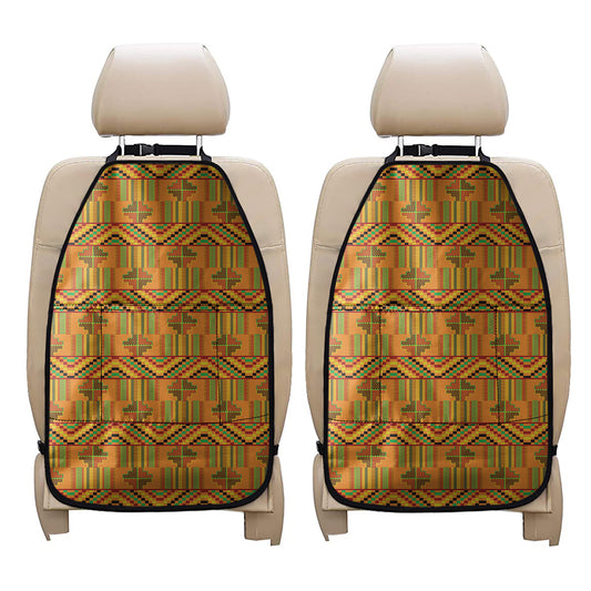 Bonwire Kente Pattern Print Car Seat Organizers