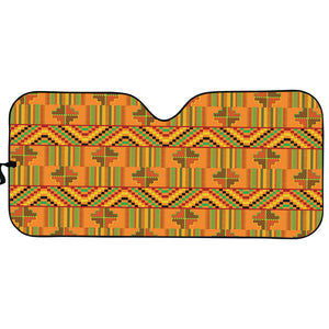 Bonwire Kente Pattern Print Car Sun Shade