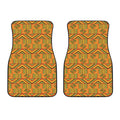Bonwire Kente Pattern Print Front Car Floor Mats