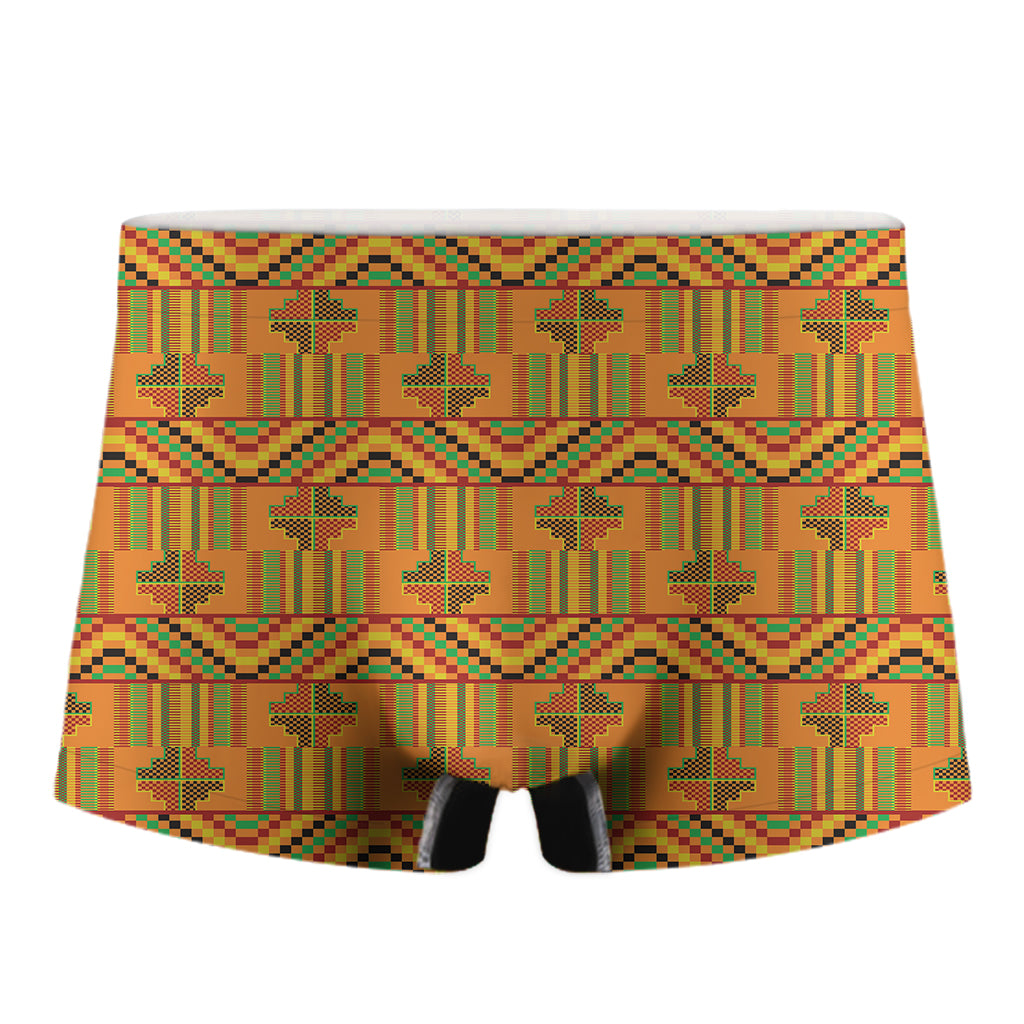 Bonwire Kente Pattern Print Men's Boxer Briefs