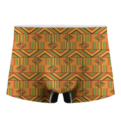 Bonwire Kente Pattern Print Men's Boxer Briefs