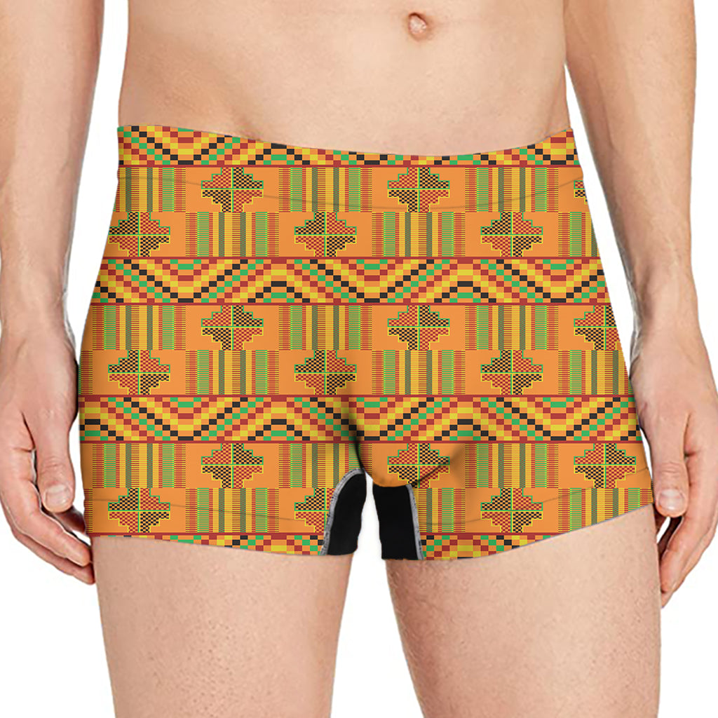 Bonwire Kente Pattern Print Men's Boxer Briefs