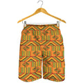Bonwire Kente Pattern Print Men's Shorts
