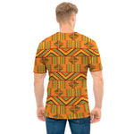 Bonwire Kente Pattern Print Men's T-Shirt
