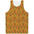 Bonwire Kente Pattern Print Men's Tank Top