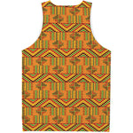 Bonwire Kente Pattern Print Men's Tank Top