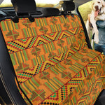 Bonwire Kente Pattern Print Pet Car Back Seat Cover