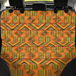 Bonwire Kente Pattern Print Pet Car Back Seat Cover