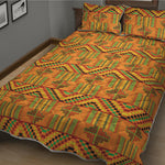 Bonwire Kente Pattern Print Quilt Bed Set