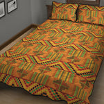Bonwire Kente Pattern Print Quilt Bed Set
