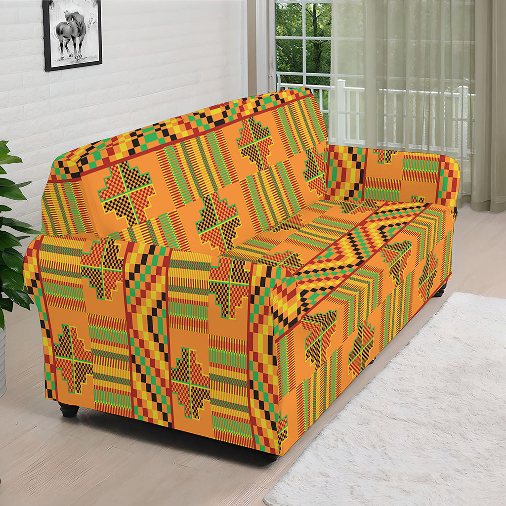Bonwire Kente Pattern Print Sofa Cover
