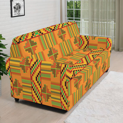 Bonwire Kente Pattern Print Sofa Cover
