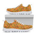 Bonwire Kente Pattern Print White Running Shoes