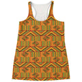 Bonwire Kente Pattern Print Women's Racerback Tank Top