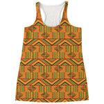 Bonwire Kente Pattern Print Women's Racerback Tank Top