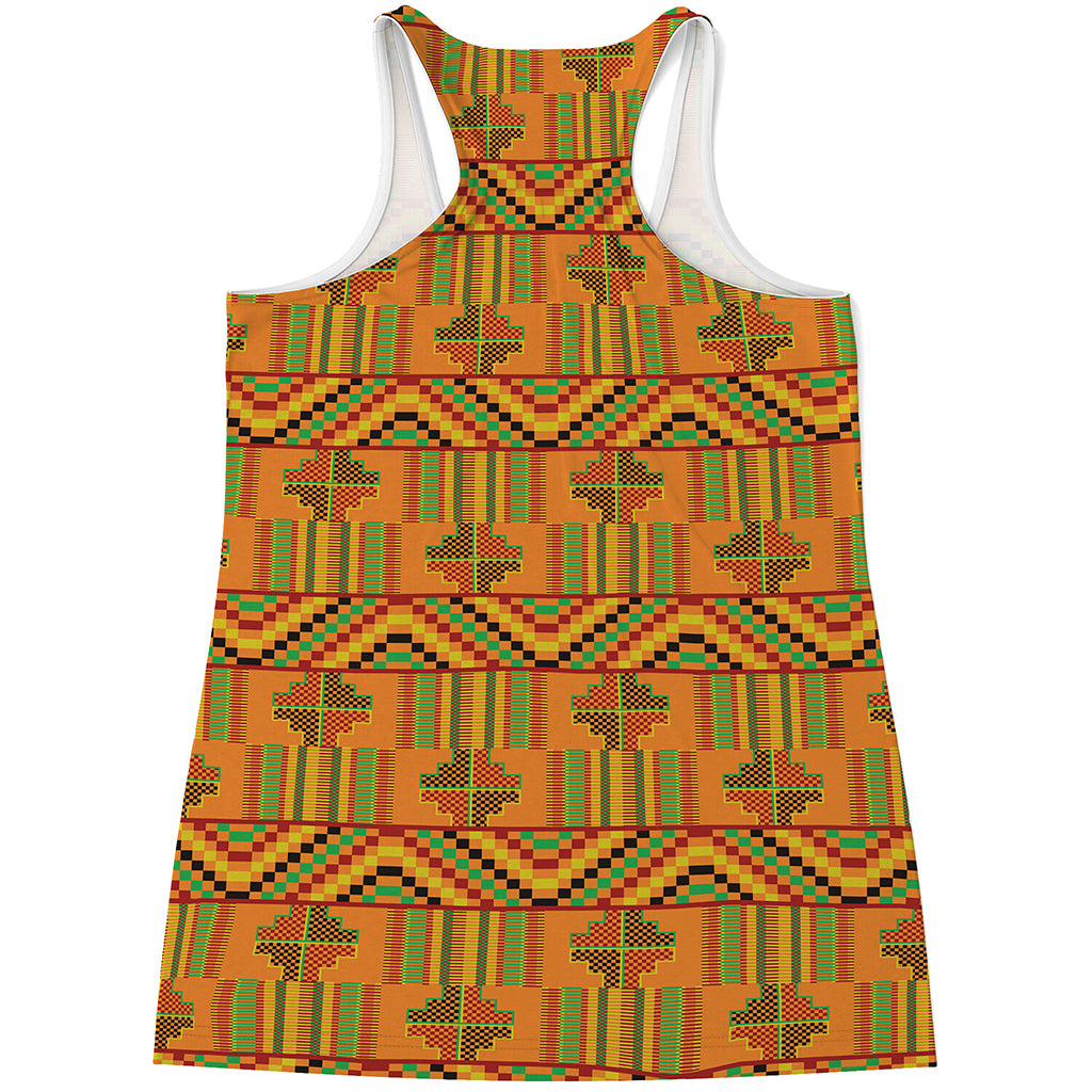 Bonwire Kente Pattern Print Women's Racerback Tank Top