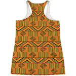 Bonwire Kente Pattern Print Women's Racerback Tank Top