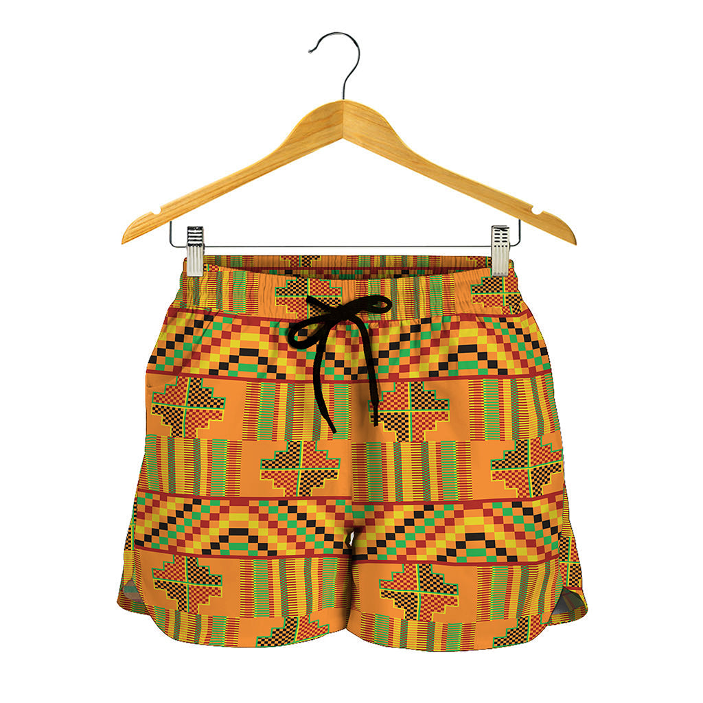 Bonwire Kente Pattern Print Women's Shorts