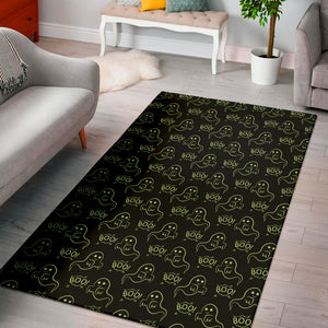 Boo Ghost Pattern Print Area Rug