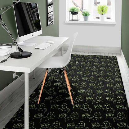 Boo Ghost Pattern Print Area Rug