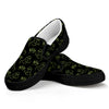 Boo Ghost Pattern Print Black Slip On Shoes