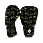 Boo Ghost Pattern Print Boxing Gloves