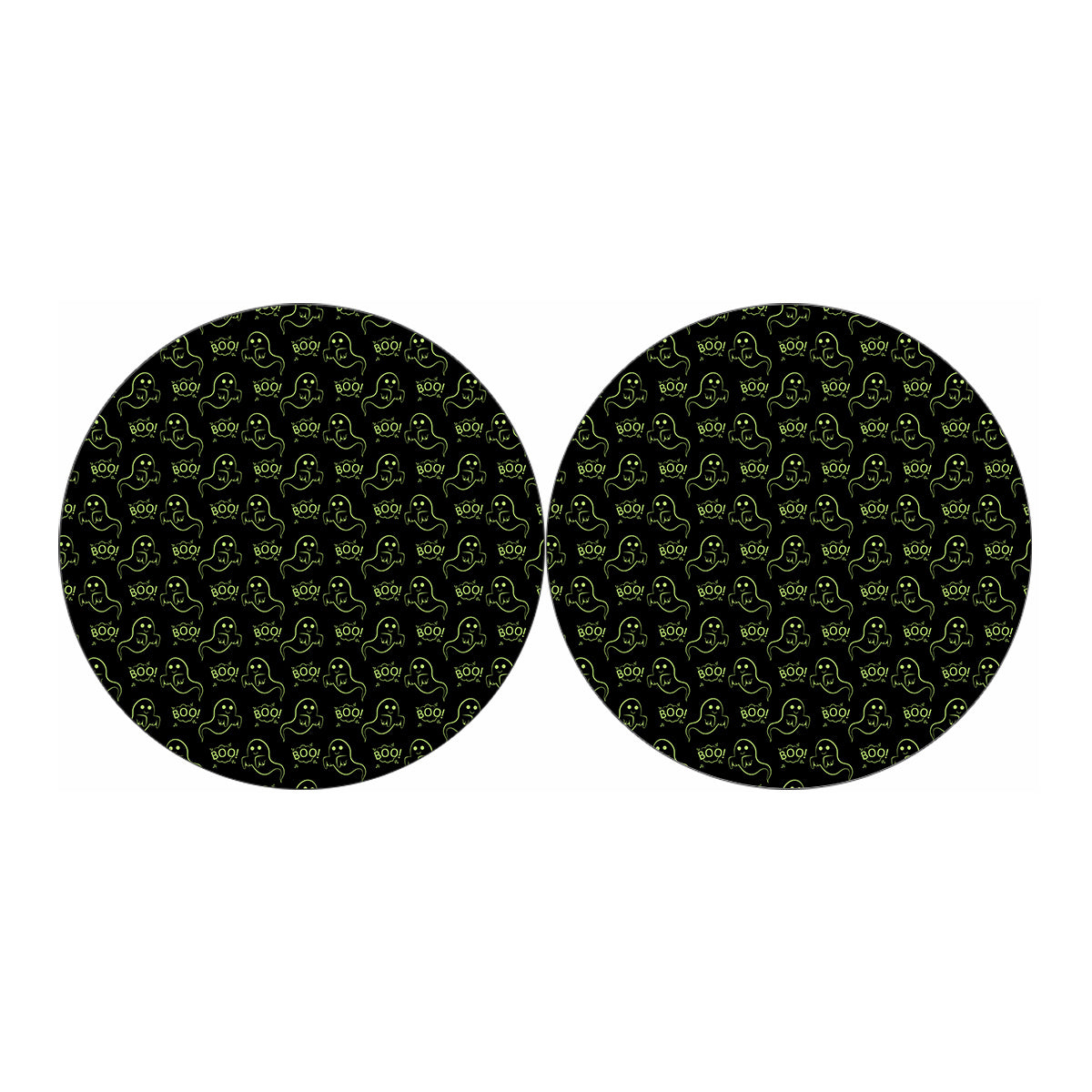 Boo Ghost Pattern Print Car Coasters