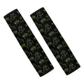 Boo Ghost Pattern Print Car Seat Belt Covers