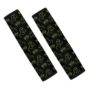 Boo Ghost Pattern Print Car Seat Belt Covers