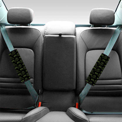 Boo Ghost Pattern Print Car Seat Belt Covers