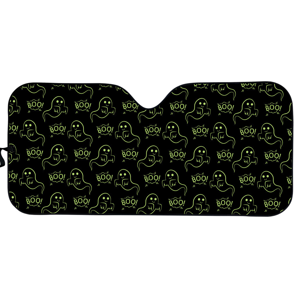 Boo Ghost Pattern Print Car Sun Shade