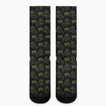 Boo Ghost Pattern Print Crew Socks