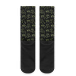 Boo Ghost Pattern Print Crew Socks