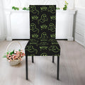 Boo Ghost Pattern Print Dining Chair Slipcover