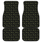 Boo Ghost Pattern Print Front and Back Car Floor Mats