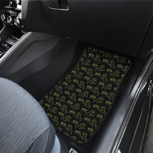 Boo Ghost Pattern Print Front and Back Car Floor Mats