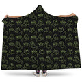 Boo Ghost Pattern Print Hooded Blanket