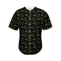 Boo Ghost Pattern Print Men's Baseball Jersey