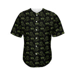 Boo Ghost Pattern Print Men's Baseball Jersey