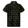 Boo Ghost Pattern Print Men's Short Sleeve Shirt