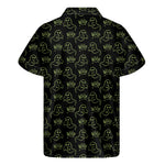 Boo Ghost Pattern Print Men's Short Sleeve Shirt